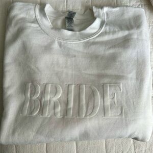 White 'Bride' Sweatshirt
